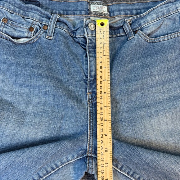 Levi's 512 Straight Jeans Women 14 Medium Blue Perfectly Slimming Denim Stretch - Picture 7 of 8